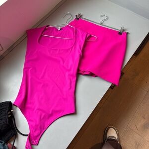 Express Hot Pink Bodysuit